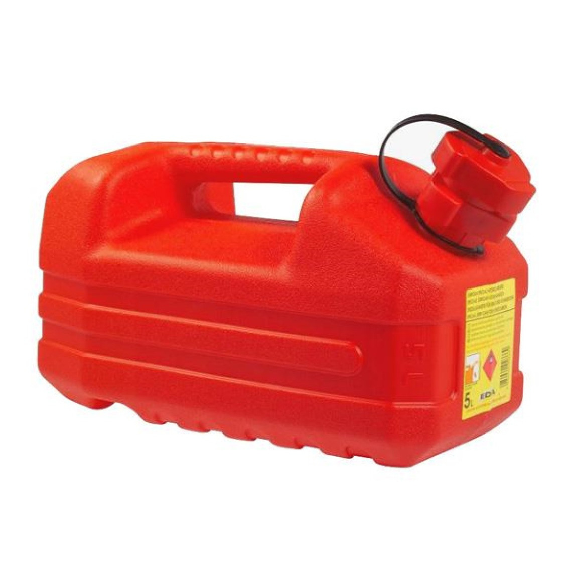 EDA Jerrycan - kunststof - rood - voor brandstof - 5L - Top Merken Winkel